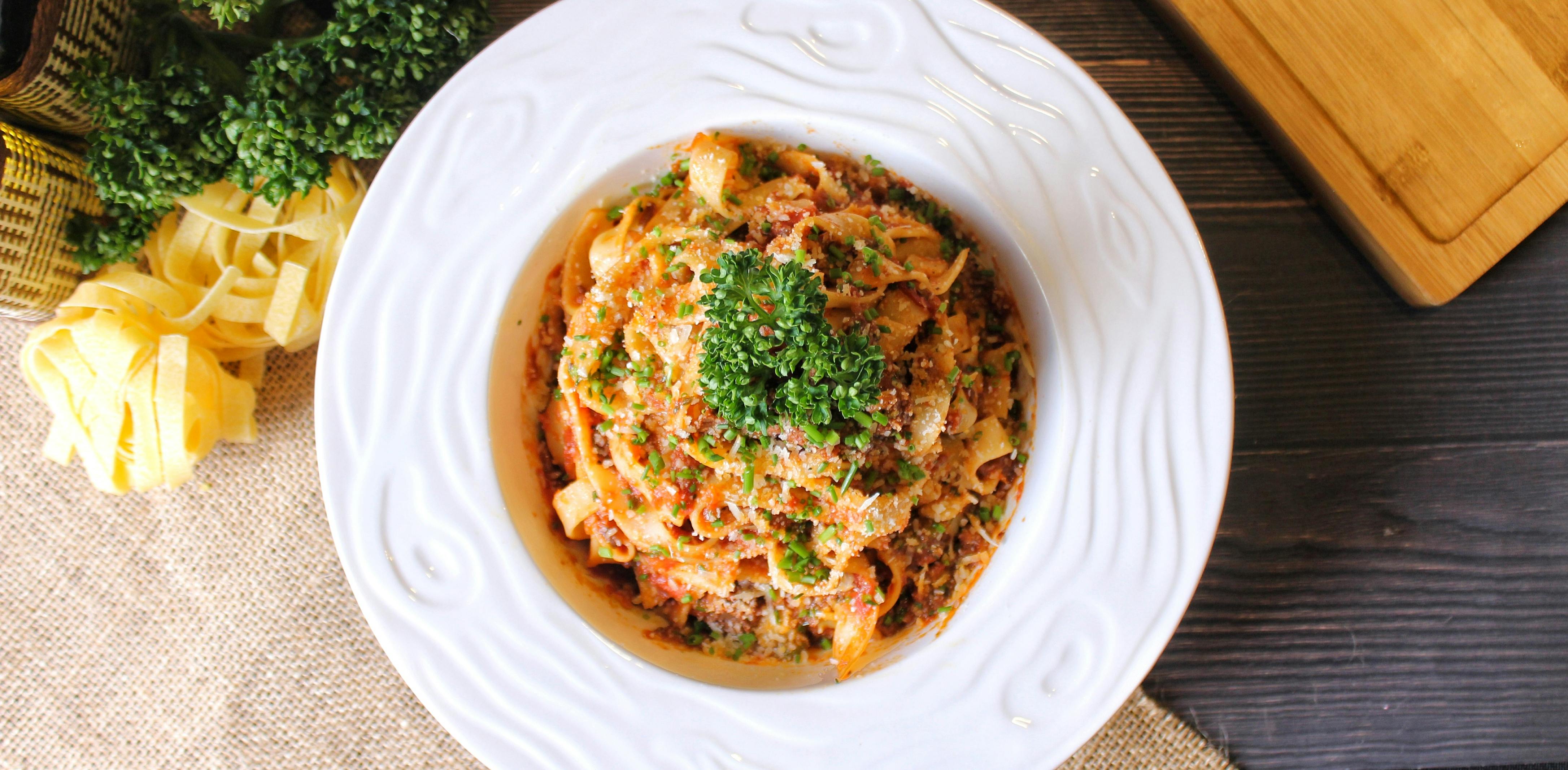 Tagliatelle al ragù (bolognese)