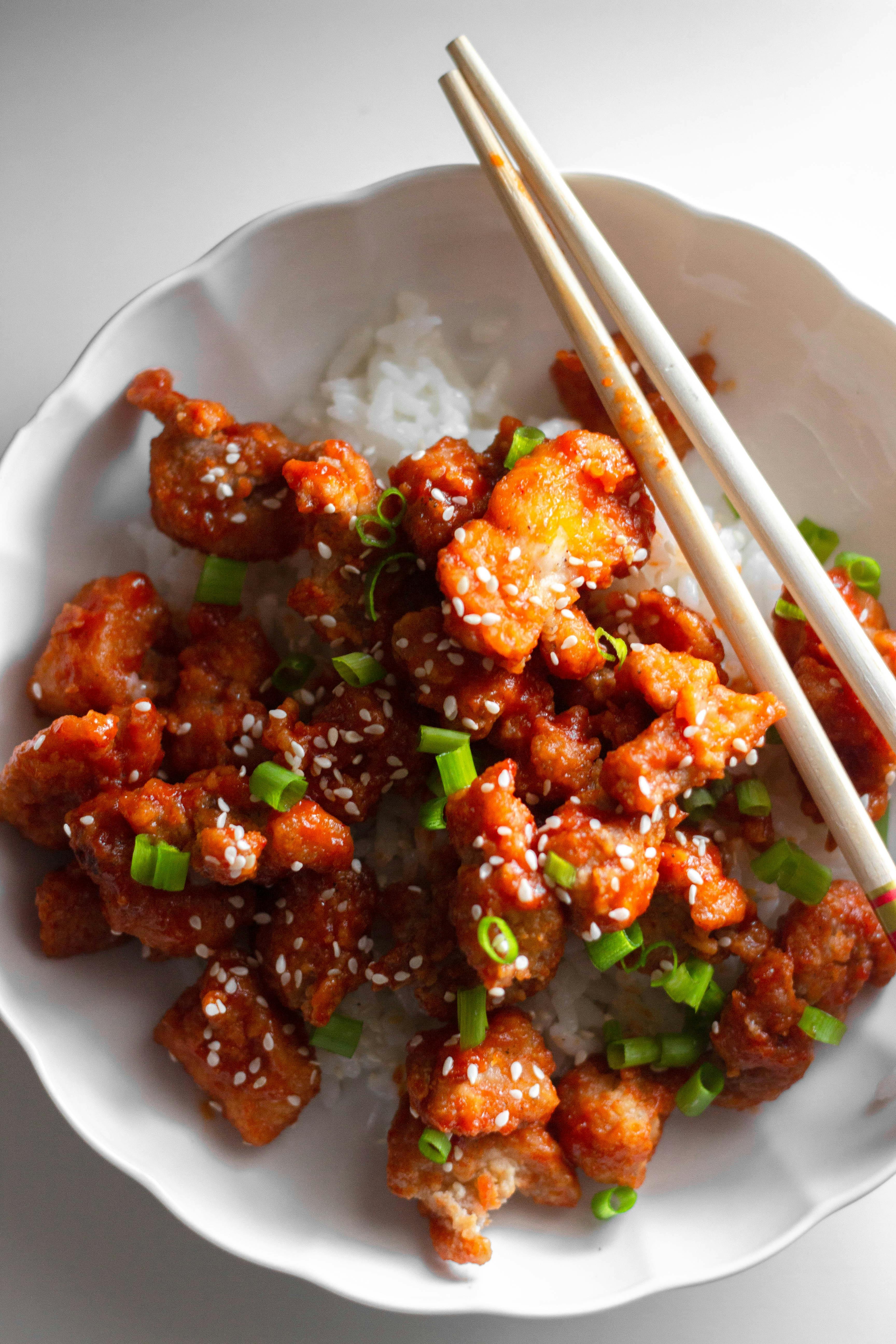 Kip teriyaki met witte rijst